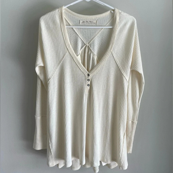 Free People We The Free Citrine Thermal - Cream - Size Extra Small XS - Picture 5 of 9